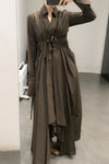 marc le bihan strappy shirt dress 2150 BRONZE